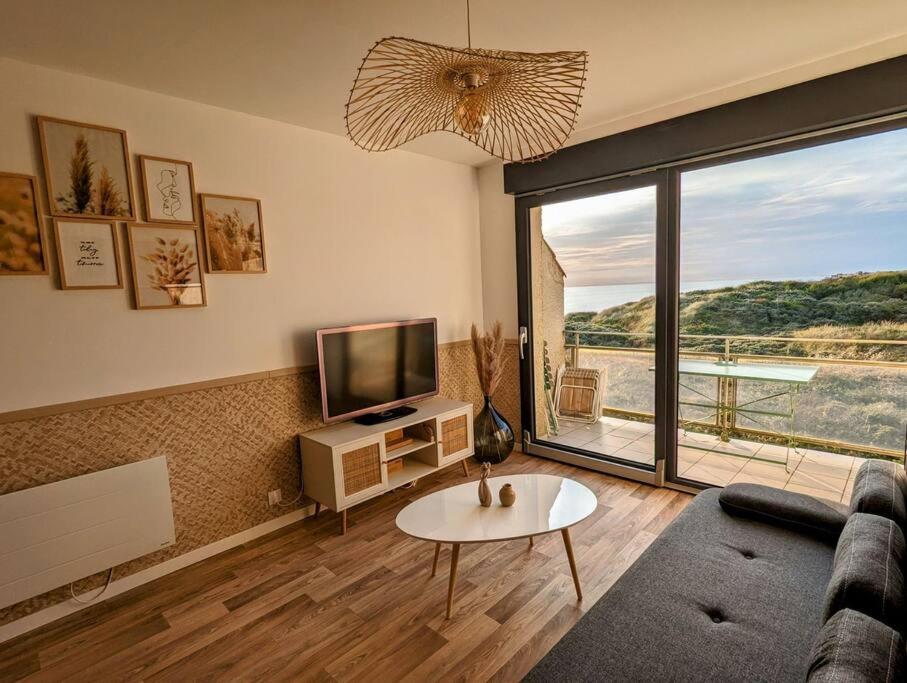 Duplex Au Calme Avec Vue Sur Les Dunes Et La Mer Ambleteuse Zewnętrze zdjęcie